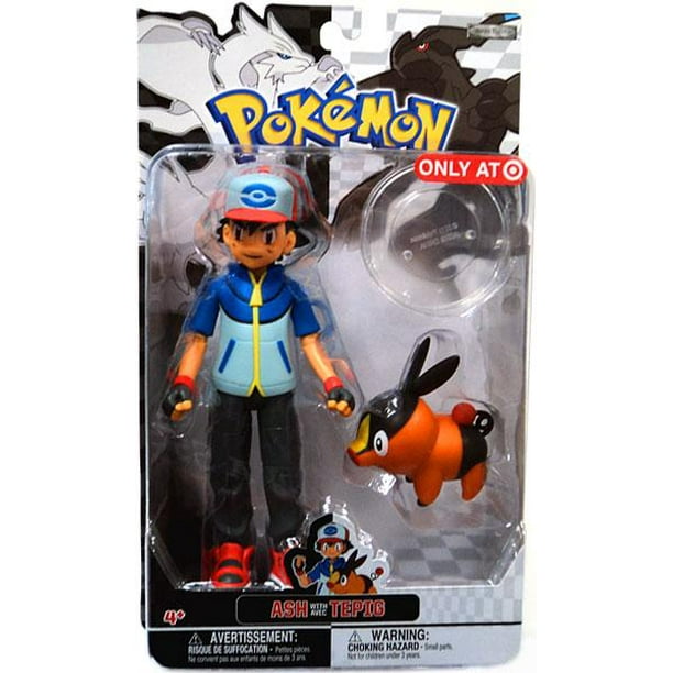 Pokemon Trainer Figures Ash with Tepig Action Figure - Walmart.com