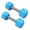 Blue, variant on OIUR 1 Pair Children's Mini Dumbbells Baby Workout Dumbbells Safe Silicone Hand Weights Dumbbell Toy for Kids Fitness Physical Development