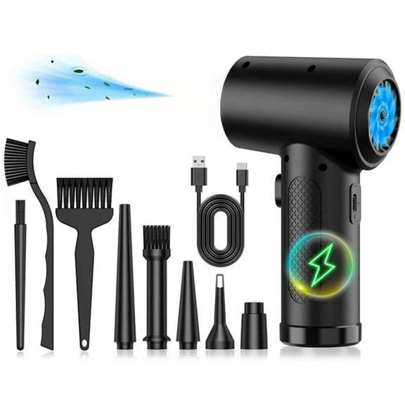 Compressed Air Duster 50000RPM Electric Air Duster 6000mAh Battery Cordless Dust Blower for Keyboard Rechargeable