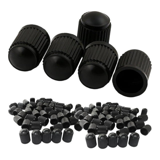 100 tapones de válvula universales herméticos para neumáticos de bicicleta y coche.