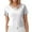 White, variant on Gym Tops for Women Fitted Short Sleeve Sweater for Women Funny T-Shirts for Women Solid Basic Tees Work Blouses for Women