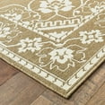 thumbnail image 2 of Style Haven  Marianna Bordered Medallion Loop Pile Indoor Outdoor Area Rug Tan/Off-White 2'5" x 4'5" 3' x 5' Accent, Outdoor, Indoor Entryway,, 2 of 5