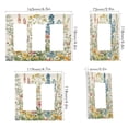 thumbnail image 2 of Yayeee Rocker Switch Wall Plate 1-Gang 4.6"x2.9" Home Decorative Outlet Cover, Colorful Wildflowers, 2 of 6