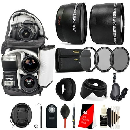 58mm Complete Accessory Kit for Canon EOS Rebel T6i T6 T6s T5i T5 T4i T3i T2i T1i