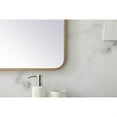 thumbnail image 4 of Soft corner metal rectangular mirror 27x36 inch in Brass, 4 of 5