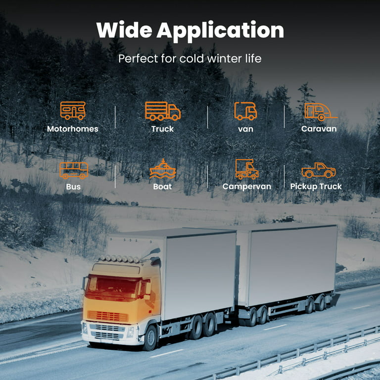 Air diesel chauffage LCD à distance 5KW-8KW 12V pour camion MotorHomes Car  Caravan 4 trous