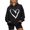 Black, variant on Women S Sweat Shirts Zipper Jacket Women Hoodie Casual Long Sleeve Pullover Zippe Sweat Shirt Soft up Comfortable Sweatshirt For Hoodies Graphic Print Drawstring Pullover Hooded Purple M