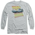 thumbnail image 2 of Back To The Future 88 Mph Long Sleeve Adult 18/1 T-Shirt Silver, 2 of 2