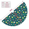 thumbnail image 3 of Sikiie Mushrooms 30-48 inches {designName} Print Christmas Tree Skirt Snowman Xmas Tree Skirt with Edge Christmas Decorations for Holiday Party-30", 3 of 7