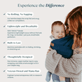 thumbnail image 3 of Tuck and Bundle Baby Wrap - Lightweight Baby Carrier - Harbor Blue - Newborns 0-18 Months - Comfortable, Simple, and Hands-Free Babywearing Made of 100% TENCEL Modal, 3 of 4