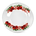 thumbnail image 3 of STP GOODS Pomegranate Glass Appetizer Plate Set of 4 Pcs 7.9" (20 cm) Service for 4 Dessert Plates, Red Green Clear, 3 of 4