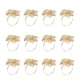 thumbnail image 1 of Billuyoard 12 unidades/juego de servilletas de flores huecas, anillo para servilletas, Clip para restaurante, fiesta familiar, cena, boda, Mostrada, 1 of 6
