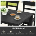 thumbnail image 5 of Dycanpo Patio Dining Chairs Set of 4, Weather Resistant Outdoor Chairs, HDPS - Black, 5 of 7