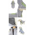 thumbnail image 4 of (1 unidad, M) Impermeable con capucha para perros, chaqueta impermeable ligera para perros, poncho impermeable con cremallera y tira reflectante para perros pequeños, medianos y grandes., 4 of 5