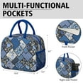 thumbnail image 6 of Obrewu Pioneer Flower Lunch Bag for Adult, Insulated, Leakproof, Oxford Cloth, 6 of 7