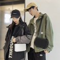thumbnail image 3 of Hip-hop Messenger Box Bag Trendy Shoulder Bag Black, 3 of 5