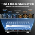 thumbnail image 5 of Yonopro 50PCS Mini Pancake Maker, 110V 1800W Commercial Mini Dutch Pancake Maker, 1.8 In Commercial Nonstick Waffle Maker with  2 Thermostats & 2 Timers Separate Control, for Home Restaurant, 5 of 7