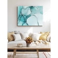 thumbnail image 4 of Marble Turquoise Wall Art for Living Room,Canvas Picture Wall Decor for Bathroom Bedroom,Abstract Nature Cracks Silver Wavy Painting Artwork for Office Kitchen Hallway Dining Room Home Decor 12"x16", 4 of 8