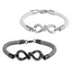 thumbnail image 1 of Pulseras para Pareja de Infinito LuckyLy Brazaletes de Acero Inoxidable Modelo Soni Plateado UNITALLA, 1 of 4