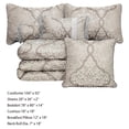thumbnail image 2 of Comforter Set King Size  7-Piece Soft Bedding Quilt  Coverlet Bedspread with Traditional Floral Medallion Pattern for Bedroom, 2 of 4