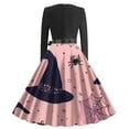 thumbnail image 3 of Dress for Women,Long Sleeve Dress for Women,Womens Fashion Casual Printing Long Sleeve Round-Neck Dress,Long Sleeve Dress,Casual Dress for Women, 3 of 3