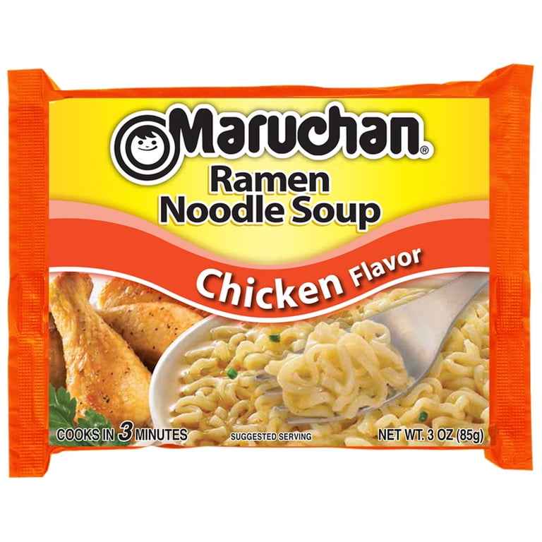maruchan.paaan Maruchan Ramen Noodle Soup, Chicken Flavor Instant Noodles, 3 oz