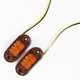 thumbnail image 4 of 2pcs Car Truck Side Signal Light Warning Lights Trailer Truck Yellow Red White Side Marker Lamp 12v 24v Universal Car Led Light, 4 of 4
