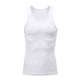 thumbnail image 4 of Blusa deportiva de poliéster de manga corta con cuello redondo, ajustada y resistente, de color liso para hombre, 4 of 7
