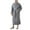 Gray a2, variant on Mens Robe Big and Tall Long Sleeve Loungewear Soft Comfy Lightweight Pajamas Water Absorbent Plush Fleece Bathrobes with Pockets