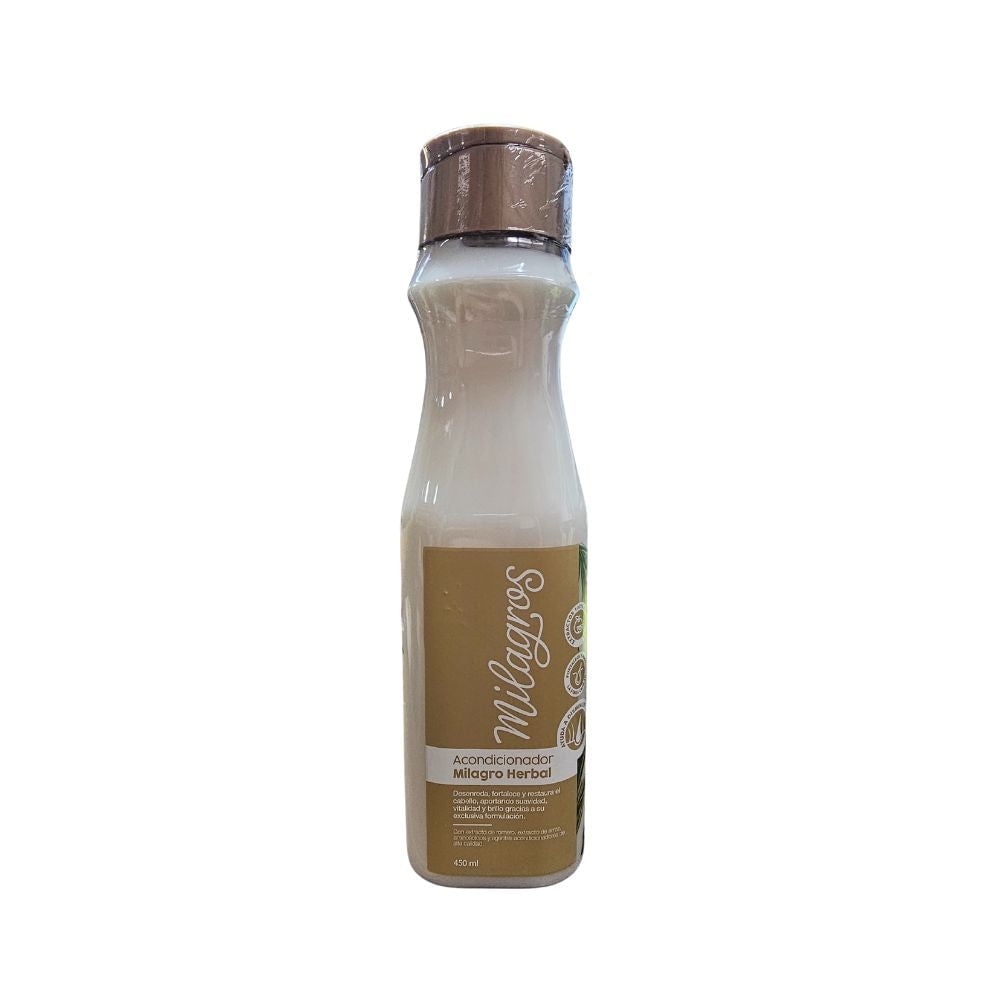 Milagros Shampoo Milagro Herbal, Acondicionador Milagro Herbal y Tonico Milagro Herbal (3 Pack)