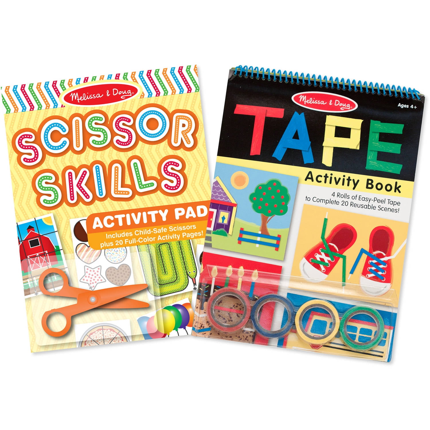 Melissa & Doug Scissor Skills Activity Book With Pair of Child-safe Scissors 20p for sale online 