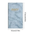 thumbnail image 3 of 2027 Marbling Planner A6 Blue - Thick Paper PU Leather Hardcover, Weekly/Monthly/Daily Calendar, 6.93 x 3.74", Back to School Supplies for Students & Teachers, 3 of 6