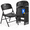 6-Pack Black, variant on Fenbeli Heavy Duty Plastic Folding Chairs, 350 lb Capacity, Steel Frame, 6-Pack