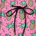 thumbnail image 2 of MADHERO Mens Swim Trunks with Liner 2 in 1 Quick Dry Swimming Shorts Swimwear Pink Pineapple Size l, 2 of 6