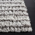 thumbnail image 3 of SAFAVIEH Berber Dayna Abstract Polyester Shag Area Rug, Grey/Dark Grey, 9' x 12', 3 of 8