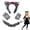 Color-3Pcs, variant on Animal Wolf Costume Accessory Set,Cute Animal Werewolf Ears Tail and Gloves Cosplay Costume,Halloween Big Bad Wolf Outfit