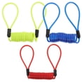 thumbnail image 1 of Shisuyan 3 Pcs Câbles de Verrouillage de Disque Rappel Corde Vélo Sécurité Câble en Acier (Rouge, Jaune, Bleu), 1 of 8