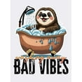 thumbnail image 2 of Washing Away Bad Vibes - Graphic Tee - Funny Cotton T-Shirt for Clearing Negative Energy in Style, 2 of 9