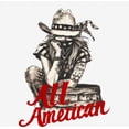 thumbnail image 2 of All American Cowgirl Adult White Crew Neck Short Sleeve Tee-Small, 2 of 4