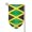 Fillet, variant on Garden Flag Jamaica Flag Pattern Double Sided Small Yard Holiday Garden Flag for Outside Decor 12.5x18 Inch Fillet