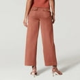 thumbnail image 6 of KDFJPTH Cargo Pants for Women Dressy Casual Stretch Twill Cropped Wide Leg High Waist Wide Leg Trousers, 6 of 8