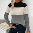 thumbnail image 5 of YueHuiYing Women's Fall Sweater Crew Neck Long Sleeve Casual Pullover Knitted Sweater Tops, 5 of 6