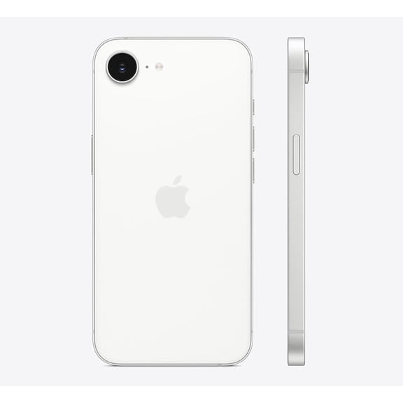 Restored AT&T, Apple Cell Phones, iPhone 16e A3212 128GB, 8GB RAM, White/6.1 in