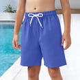 thumbnail image 2 of Boys' Elastic Waist Drawstring Shorts with Side Pockets for Casual Play and Everyday Wear Basketball Shorts Boys, 2 of 4