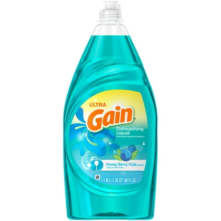 Gain Ultra Bleach Alternative Dishwashing Liquid, Honeyberry Hula, 40 fl oz