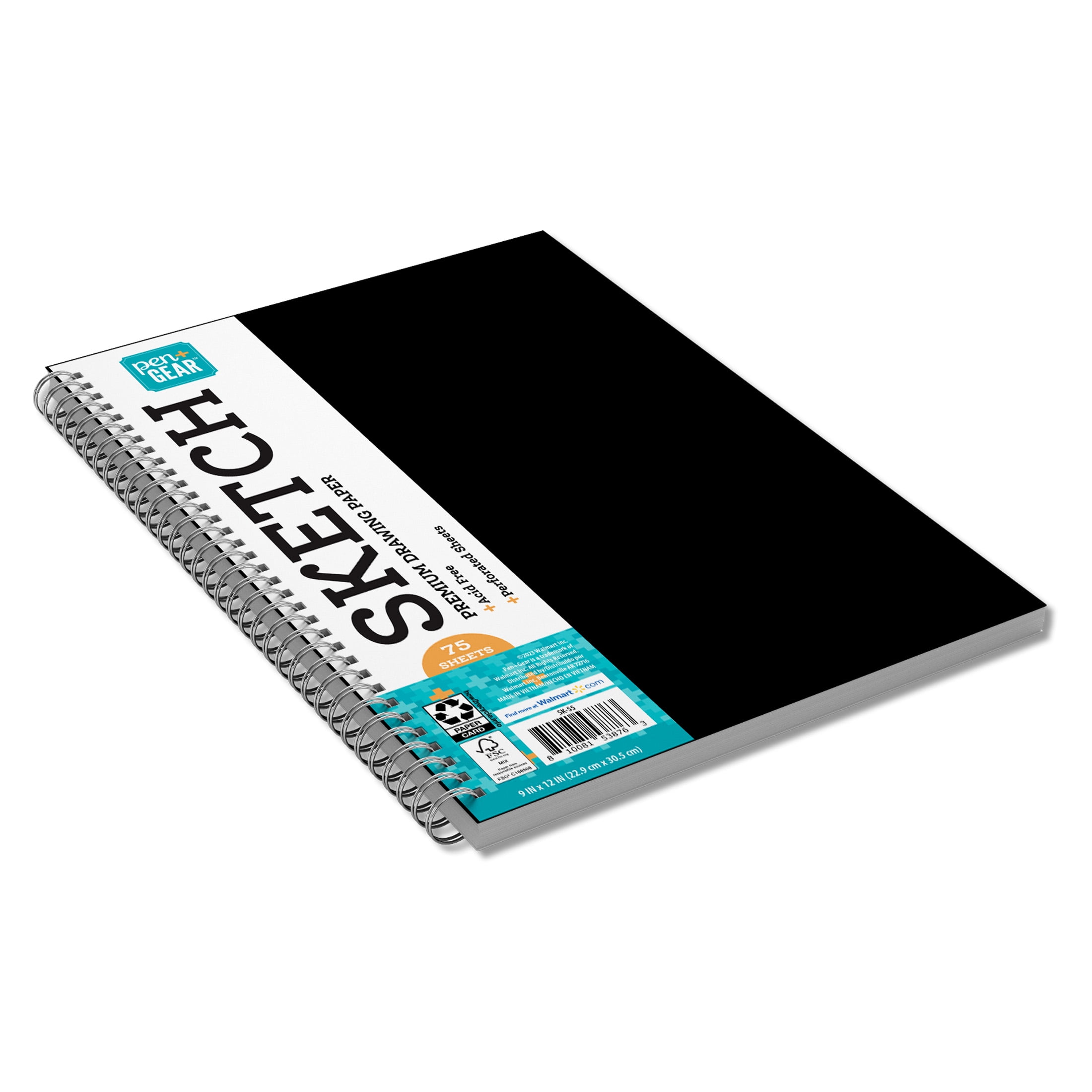  Gel Ink Pens, Art Supplies for Kids 9-12, Sketch Pad,  Sketchbook for Drawing Kit, 12 Gel Pens for Black Paper Notebook. Sketch  Book for Kids & Adults. Color Paper & Gel