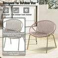 thumbnail image 4 of Werph Patio Furniture Set 3 Pieces, Outdoor Furniture with Bistro Table and Patio Chairs Set of 2, Resin Patio Furniture, Balcony Furniture Conversation Set for Garden Pool, 4 of 8