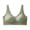 Green, variant on Women's Wide Strap Push Up Bra, V-Neck Seamless Padded High Elastic Daily Wear Breathable Bralette Red XXL
