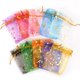 thumbnail image 2 of 100 PCS of Moon Star Christmas Candy Drawstring Hard Gauze Packaging Bag Transparent Mesh Bag Wedding Party Decoration Candy Bag, 2 of 4