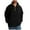 Black, variant on fatyb Mens Fleece Sweatshirts Quarter Zip Stand Collar Pullover Shirts Long Sleeve Casual Fall Winter Tops